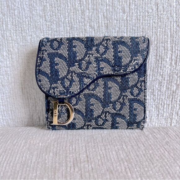 Dior Compact Trotter Saddle Wallet - Picture 1 of 8